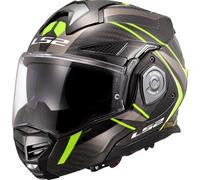 LS2 FF901 Advant X Carbon Future II, casco modular M male Negro/Gris/Amarillo Neón