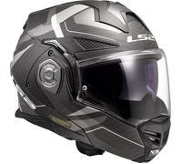 LS2 FF901 Advant X Carbon Horizon, casco modular S male Mate Negro/Plata/Blanco