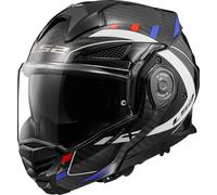 LS2 FF901 Advant X Future Carbon Casco, Negro/Blanco/Azul, Talla XS (53/54)