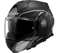 LS2 FF901 Advant X Metryk, casco modular XS male Mate Negro/Gris