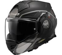 LS2 FF901 Advant X Metryk Casco, negro-gris-plata, tamaño L para Hombres