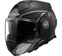 LS2 FF901 Advant X Metryk Casco, negro mate/titanio, Talla XXL (63/64)