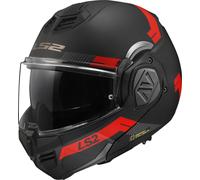 LS2 FF906 Advant Bend Casco, negro-rojo, tamaño 2XL para Hombres
