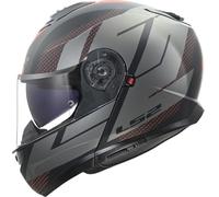 LS2, Casco Moto Modular STROBE II CODE Matt Black Grey, L