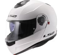 LS2, Casco Moto Modular Strobe II Gloss White, XXXL