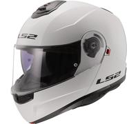 LS2, Casco Moto Modular Strobe II Gloss White, XXL