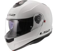 LS2, Casco Moto Modular Strobe II Gloss White, M