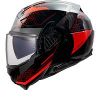 LS2 FF910 Advant II Astral, casco modular XL male Negro/Rojo