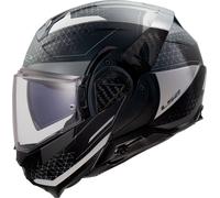 LS2 FF910 Advant II Astral, casco modular XS male Mate Negro/Gris