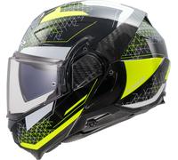 LS2 FF910 Advant II Astral Casco, negro/amarillo neón, Talla XL (61/62)