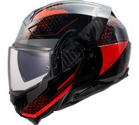 LS2 FF910 Advant II Astral Casco, negro-rojo, tamaño M para Hombres