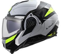 LS2 FF910 Advant II Triple Casco, Gris mate/amarillo neón, Talla XXXL (65/66)