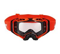LS2, Gafas de protección moto AURA (Visera transparente) black HIV orange