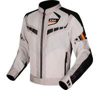 Chaqueta LS2 Garda Air Negro-gris-naranja fluor 3XL
