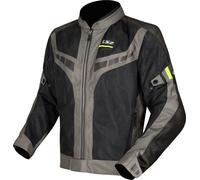 LS2 Garda Air Chaqueta Textil Moto, negro/neón, Talla 3XL