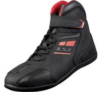 LS2 Garra Zapatillas de moto perforadas, negro-rojo, tamaño 44 para Hombres