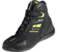 LS2 Garra zapatillas impermeables para moto femeninas, negro/amarillo neón, Talla 40