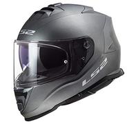 LS2 Helmets Assault - Casco integral de motocicleta con visera solar (titanio mate, mediano)