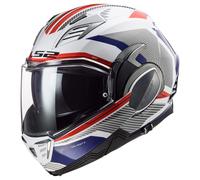 LS2 Helmets Valiant II Revo Casco modular (blanco rojo azul - XS)