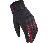 LS2 Jet II Guantes de moto impermeables, negro-rojo, tamaño M para Hombres