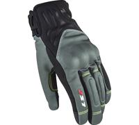 LS2 Jet II Guantes de moto impermeables para mujer, negro-gris-amarillo, tamaño L