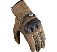 LS2 Kubra Guantes de moto, marrón, tamaño XL para Hombres
