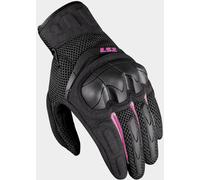 LS2 Kubra Guantes de motociclismo para mujer, negro-rosa, tamaño L
