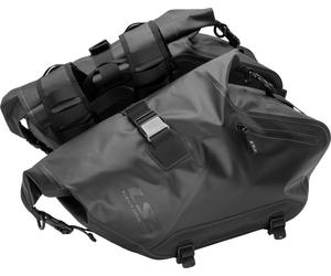 LS2 Move Ahead 20+20L Alforjas impermeables, negro para Hombres