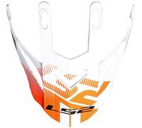 LS2 MX436 Pioneer Pico Casco, blanco/naranja, Talla única