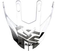 LS2 MX436 Pioneer Pico Casco, Blanco/Negro, Talla única