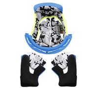 LS2 MX437 Fast Evo Forro interior &almohadillas para mejillas, Azul, Talla XL