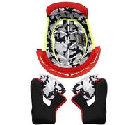 LS2 MX437J Fast Mini Forro interior &almohadillas para mejillas, rojo, Talla S