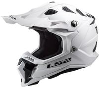 LS2 MX700 Subverter Evo II Solid Casco de motocross, Blanco, Talla L (59/60)