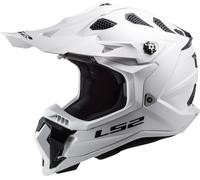Casco de Cross LS2 MX700 Subverter Evo II Blanco sólido brillanteS Blanco sólido brillante