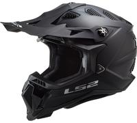 LS2 MX700 Subverter Evo II Solid Casco de motocross, negro, tamaño 2XL para Hombres