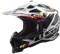 Casco MX LS2 MX700 Subverter Evo II Stomp Blanco/Negro brillante3XL Stomp Blanco,Negro brillante
