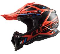 LS2 MX700 Subverter Evo II Stomp, casco de motocross L male Naranja Neón/Negro