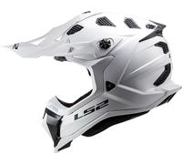 LS2 MX700 Subverter Evo II Solid Casco de motocross, blanco, tamaño XS