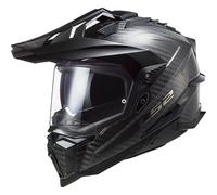 LS2 MX701 Carbon Explorer negro de carbono brillante - Casco de aventura