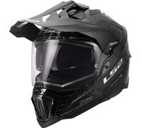 LS2 MX701 Explorer Carbon Forged, casco de aventura XL female Negro/Gris Oscuro