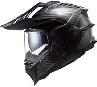 LS2 MX701 Explorer Carbon Solid, casco de enduro S male Negro