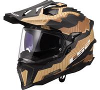 LS2, Casco Moto Cross Explorer Carbon Trick Matt Brown Sand, XS