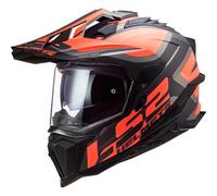 Ls2 Mx701 Explorer Hpfc Alter - Talla XS MATT BLACK/FLUO ORANGE
