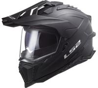 LS2 MX701 Explorer Solid Casco de motocross, Black Matt, Talla S (55/56)