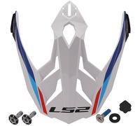 LS2 MX701 Frontier II Pico Casco, blanco/azul, Talla única