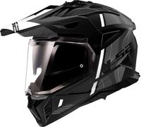 LS2 MX702 Pioneer II Hill, casco enduro L male Negro Mate/Blanco/Gris