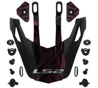 LS2 MX702 Rangi Pico Casco, negro, Talla única