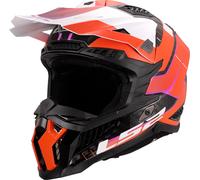 LS2 MX703 X-Force Galuo, casco de motocross XS male Negro/Naranja/Blanco