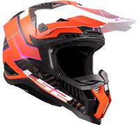 LS2 MX703 X-Force Galuo, casco de motocross M male Negro/Naranja/Blanco