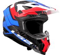 LS2 MX703 X-Force Galuo, casco de motocross XL male Negro/Azul/Blanco/Rojo